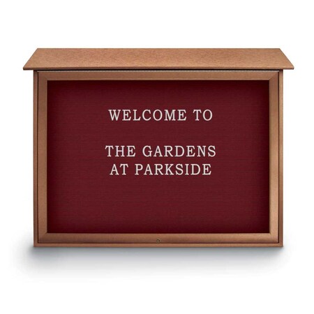 United Visual Products Indoor Enclosed Combo Board, 42"x32", White Frame/Black & Medium Grey UVCB4232W-BLACK-MEDGRY